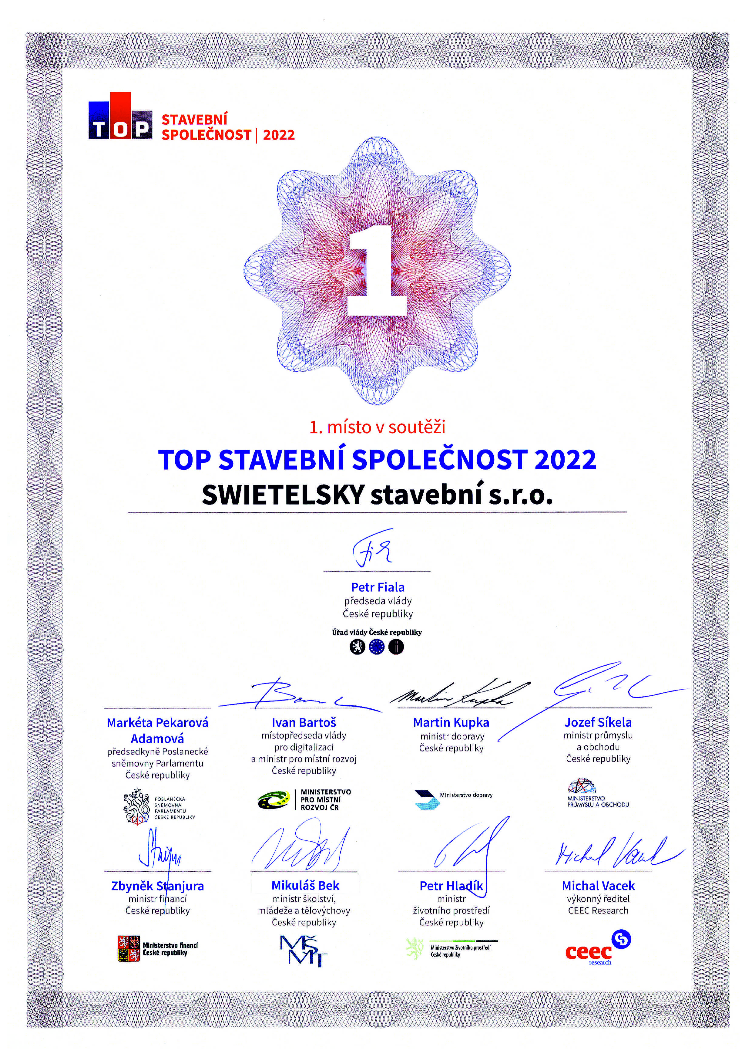 TOP Stavebni Spolecnost 2022