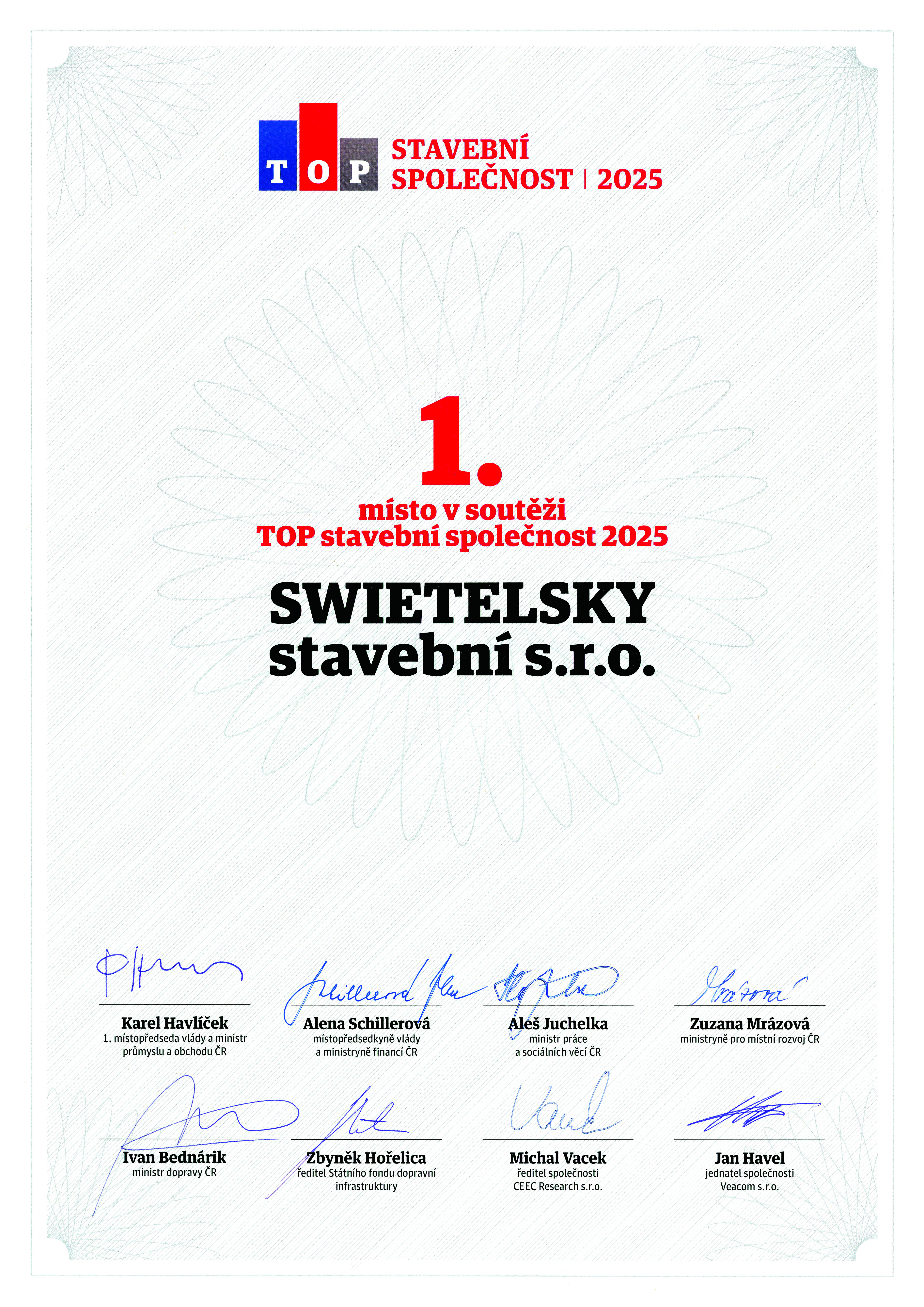 TOP Stavebni Spolecnost 2025